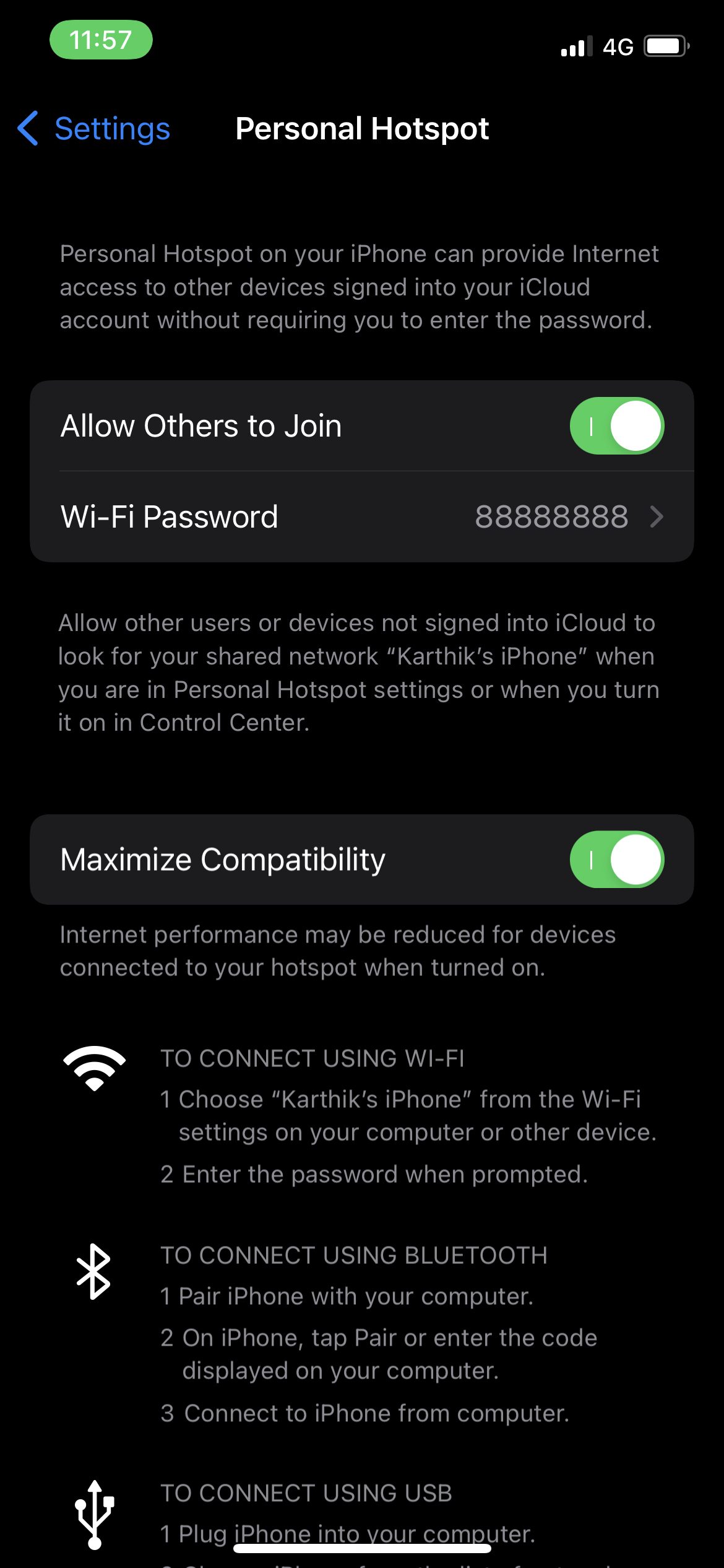 Connect to Hotspot Envision